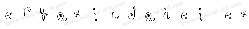 eryaxindahei extrabo字体转换